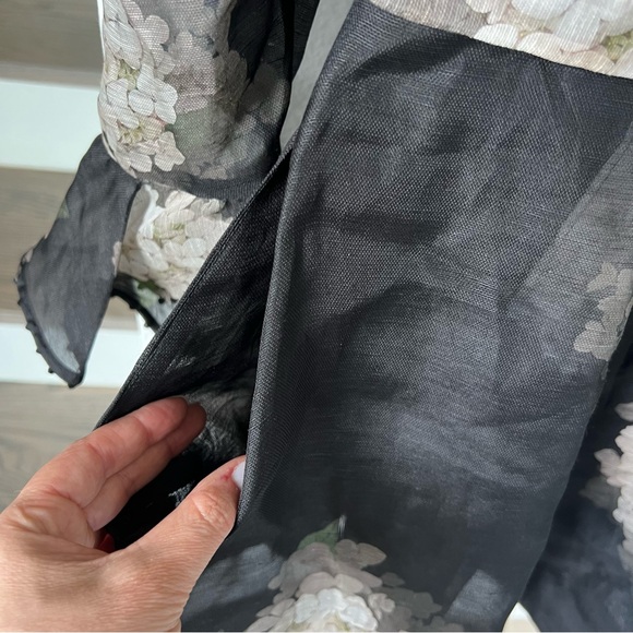 New Zimmermann Balance Long Sleeve Mini Dress in Black - Picture 11 of 15